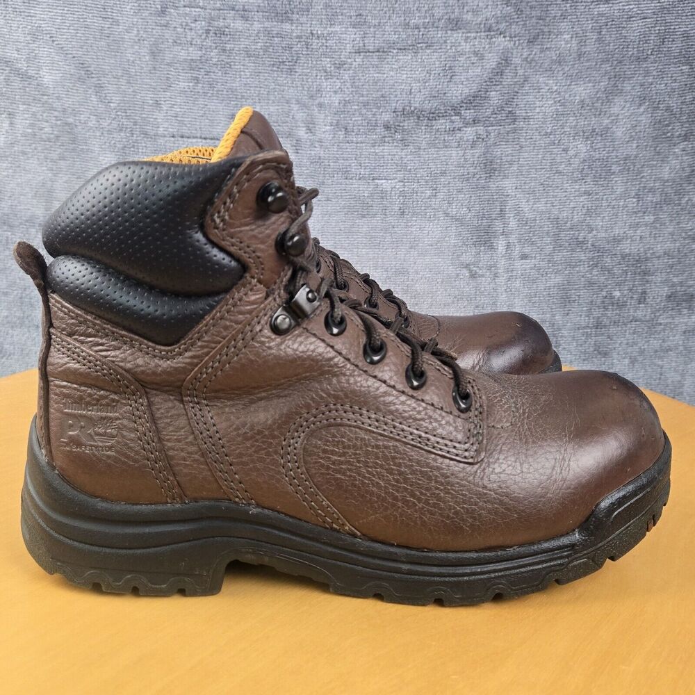 Timberland Pro-358 Titan Work Boots Women's 9.5 M Brown Leather Safety Toe